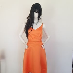 Homecoming prom wedding dress butterfly orange